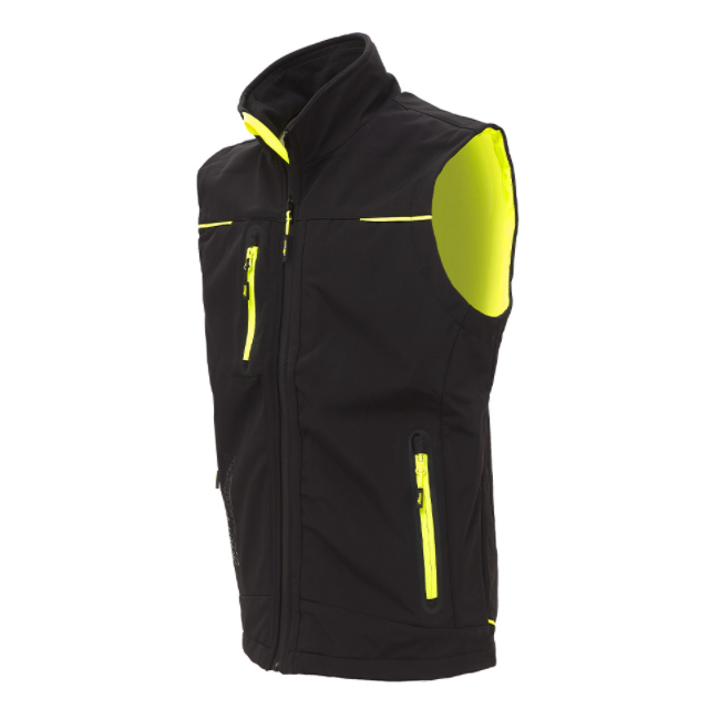 Gilet Softshell Pro UNIVERSE Noir micro-polaire - U Power