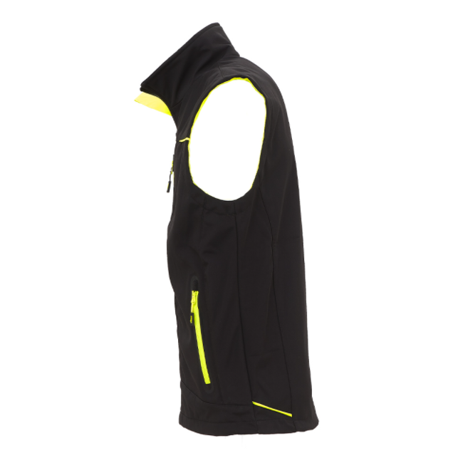 Gilet Softshell Pro UNIVERSE Noir micro-polaire - U Power
