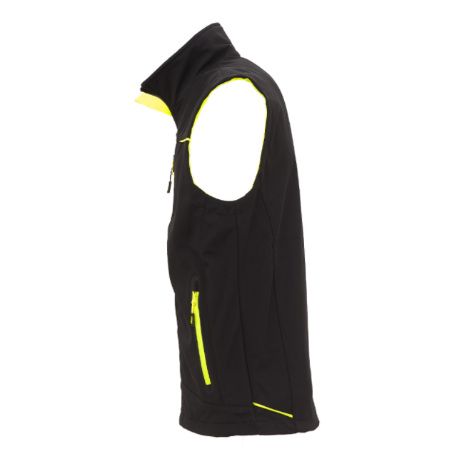 Gilet Softshell Pro UNIVERSE Noir micro-polaire - U Power