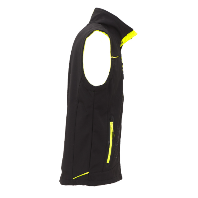 Softshell Pro UNIVERSE Weste Schwarz Microfleece - U Power