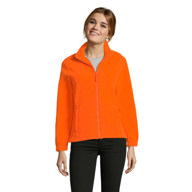 Veste micropolaire zippée north femme orange fluo - Sol's