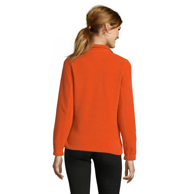 Microfleece vest met rits north dames oranje - Sol's