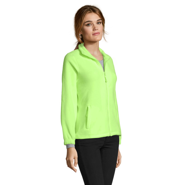 Veste micropolaire zippée north femme jaune fluo - Sol's