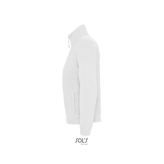 Damen-Microfleecejacke North mit Reißverschluss weiß - Sol's