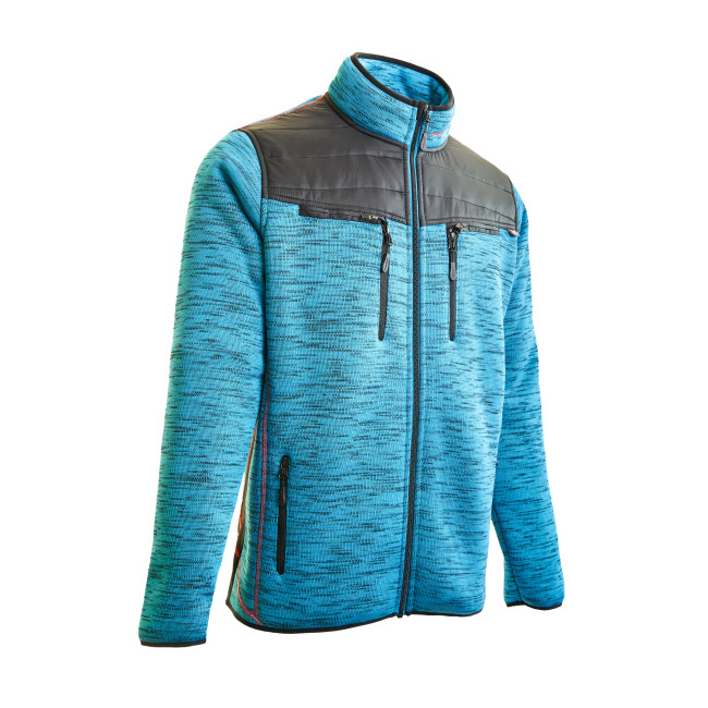 veste teddy jacket homme bleu - pfanner/protos 
