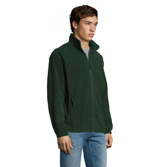 Microfleece vest met rits north dennenboomgroen - Sol's