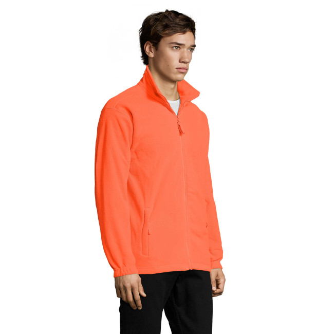 Microfleece vest met rits north fluororanje - Sol's