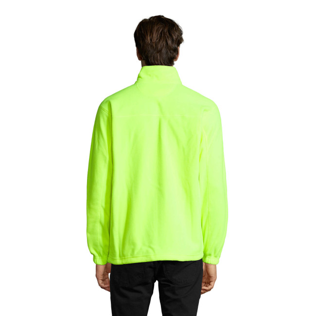Microfleece vest met rits north fluorgeel - Sol's