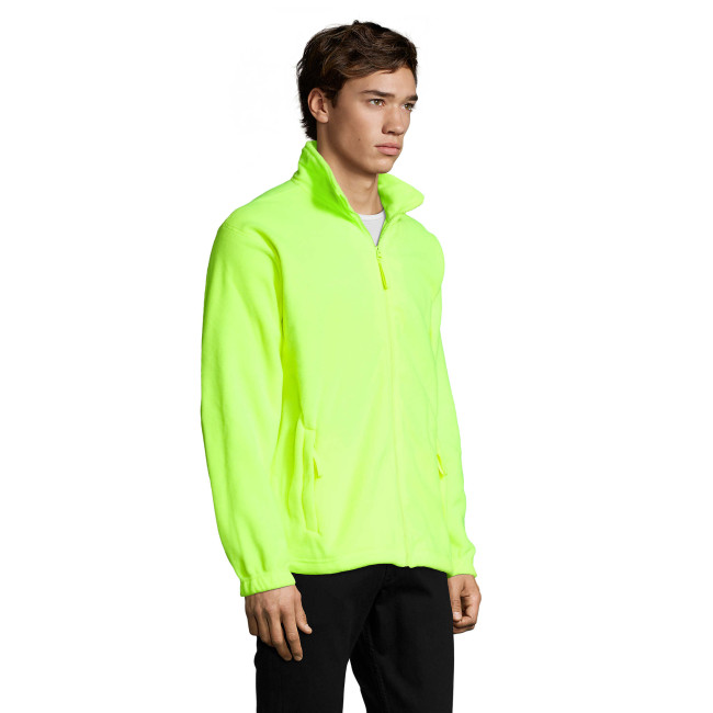 Veste micropolaire zippée north jaune fluo - Sol's