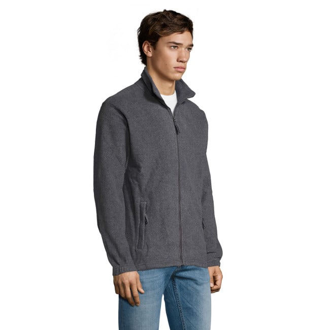 Veste micropolaire zippée north gris chiné - Sol's