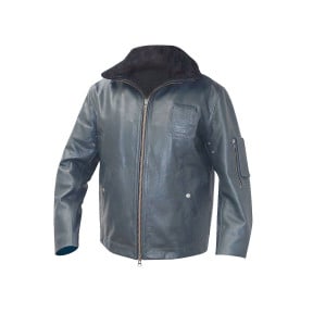 Leren Pilotenjack Blauw - Patrol Equipement