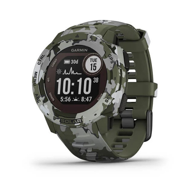 Multifunctioneel GPS Horloge Instinct Solar Lichen camo - Garmin
