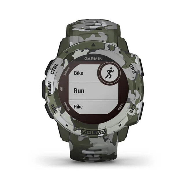 Montre GPS multifonctions Instinct Solar Lichen camo - Garmin