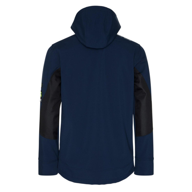 Kamizelka softshell Borel granatowa i pomarańczowy fluo - North Ways