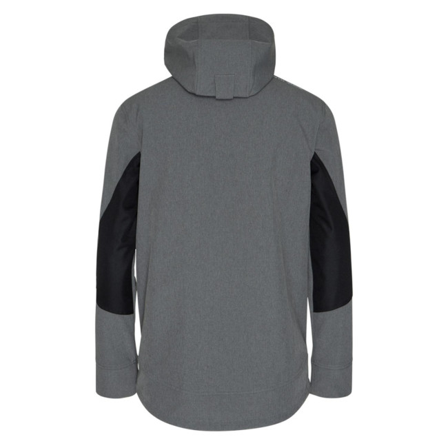 Softshell vest Borel grijs gemêleerd en geel fluo - North Ways