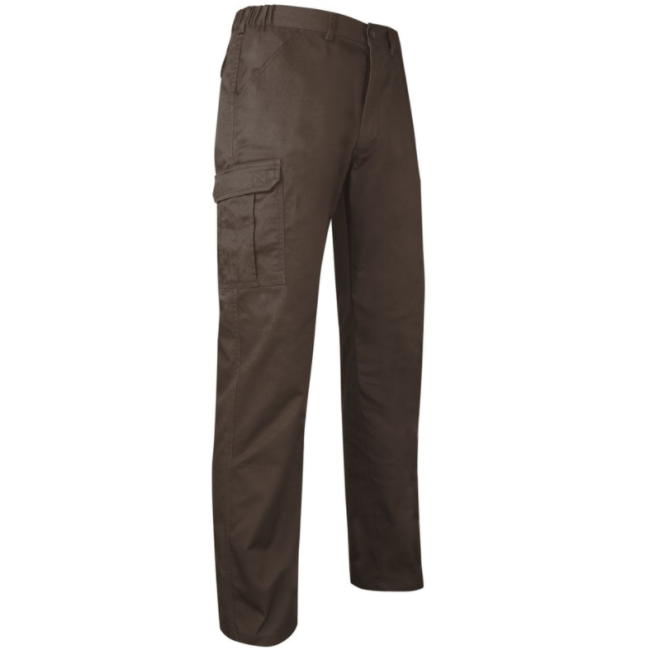 Pantalon de travail multipoches DAIM marron - LMA