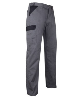 Pantalon de travail multipoches PERCEUSE gris/noir - LMA