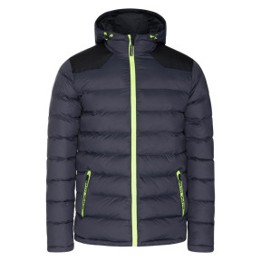 Wendbare Daunenjacke Vinci grau und schwarz - North Ways