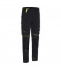 Pantalon de travail SACHA noir/jaune - North Ways