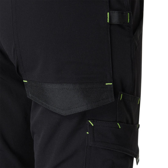 PANTALON SACHA NOIR/JAUNE FLUO - NORTH WAYS
