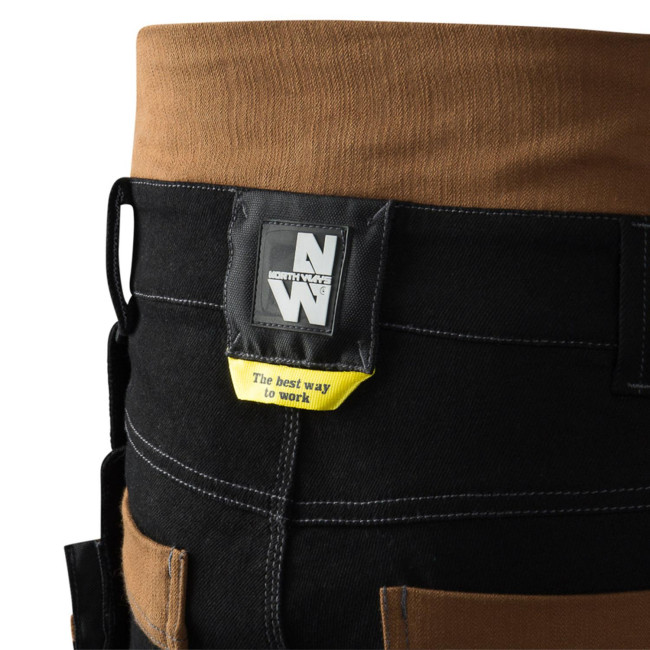 BROEK VICENTE ZWART/KAMEEL - NORTH WAYS
