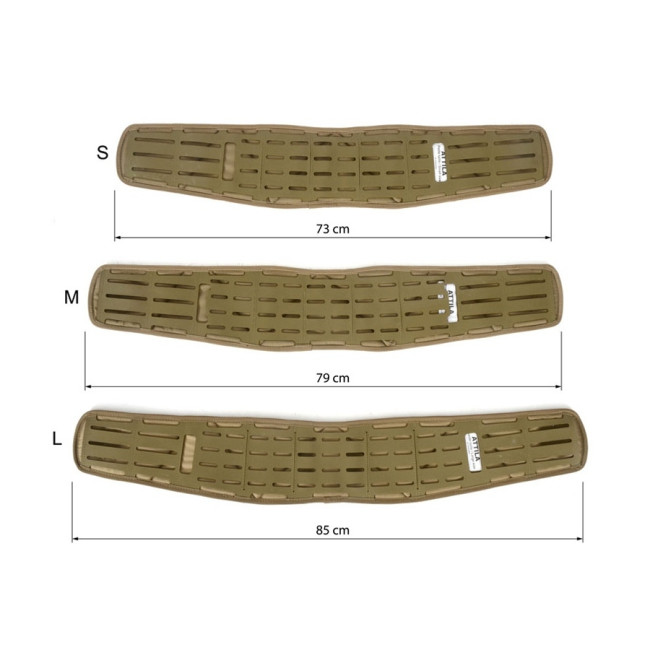 MOLLE ATILLA lasercut riem + NIJRAB 3 Coyote riem - Dimatex