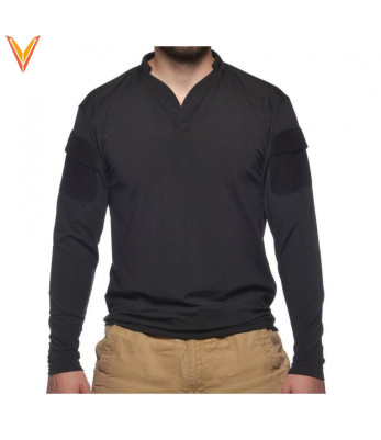 Tee-shirt manches longues homme Boss Rugby noir - Velocity Systems