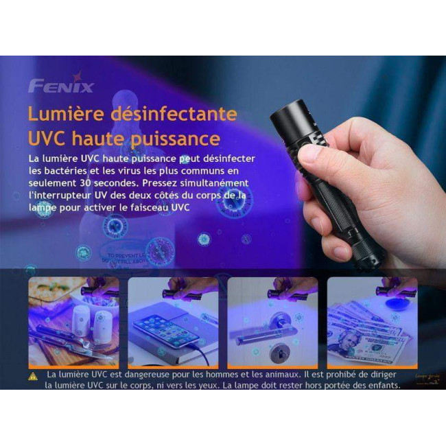 Lampa dezynfekująca LD32 UVC 1200 lumenów - Fenix