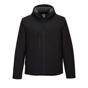Softshell Arbeitsjacke mit Kapuze KX3 schwarz - Portwest