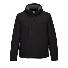 Veste de travail softshell à capuche KX3 noir - Portwest