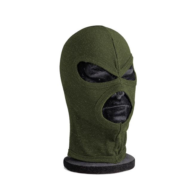 Nomex Sturmhaube mit 3 Löchern grün - Defcon 5