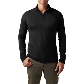 Chemise STRATOS 1/4 zip homme noir - 5.11 Tactical