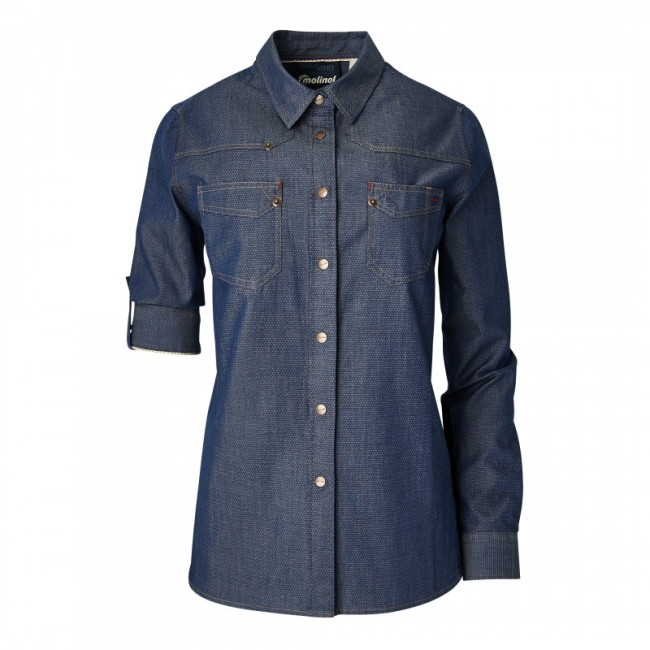 Damesoverhemd Authentique Denim - Molinel