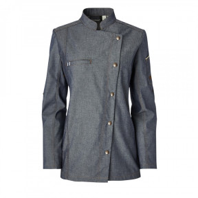 Langarm-Jacke Authentique Damen Jeans blau - Molinel