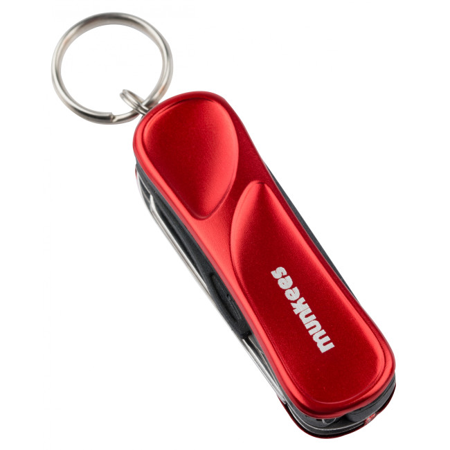 Kleine multifunctionele manicure tool rood (6 in 1) - Munkees