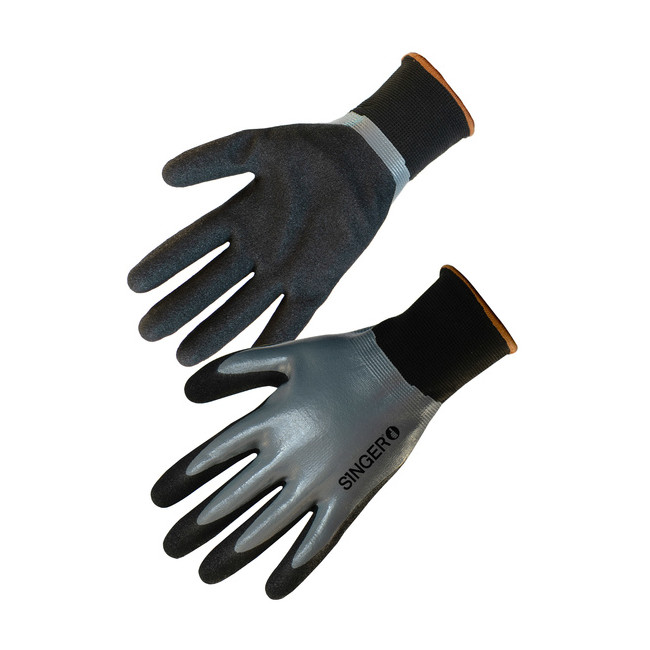 Gants nylon enduits nitrile double couche - Singer Safety