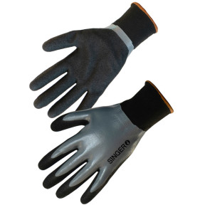 Gants nylon enduits nitrile double couche - Singer Safety