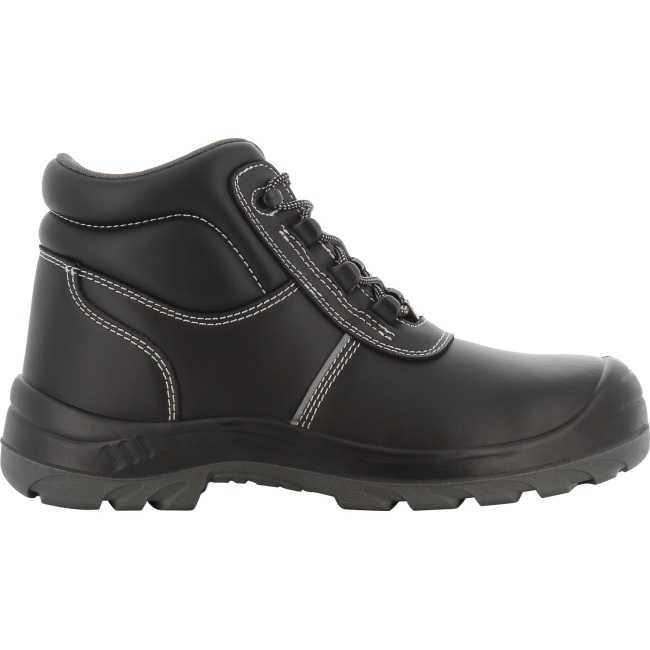 Schwarze Sicherheitsschuhe Eos S3 ESD SRC aus Leder mittelhoch - SAFETY JOGGER INDUSTRIAL