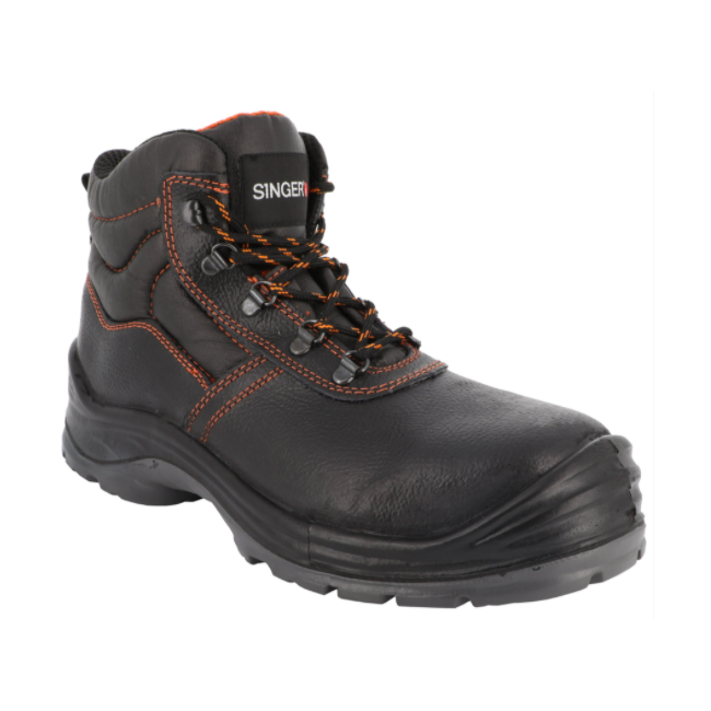 Chaussures hautes de sécurité en cuir ROMA S3 SRC noir - Singer Safety