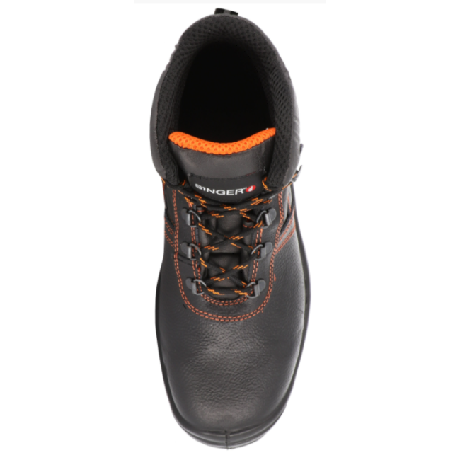 Chaussures hautes de sécurité en cuir ROMA S3 SRC noir - Singer Safety