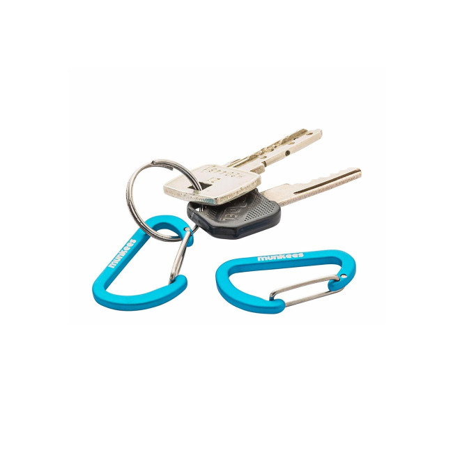 Set mit 2 Karabinern Blau (4 x 40mm) - Munkees