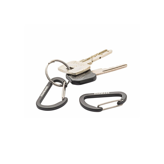 Lot de 2 mousquetons Noir(4 x 40mm) - Munkees