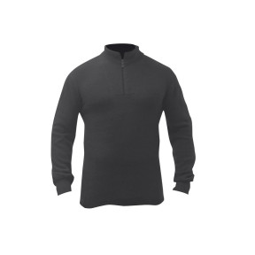 Polo Artica Trek 200g MERINO Schwarz - Patrol Équipements
