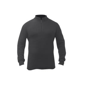 Polo Artica Trek 200g MERINO Schwarz - Patrol Équipements