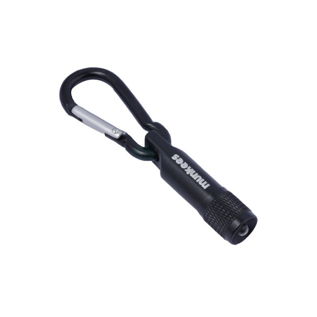 Karabiner mit Taschenlampe Schwarz - Munkees