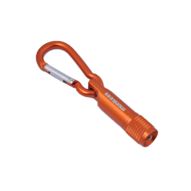 Karabiner mit Taschenlampe Orange - Munkees