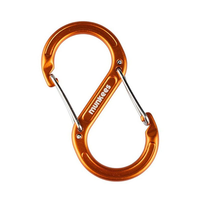 Mousqueton forgé en forme de S (80 mm) Orange - Munkees
