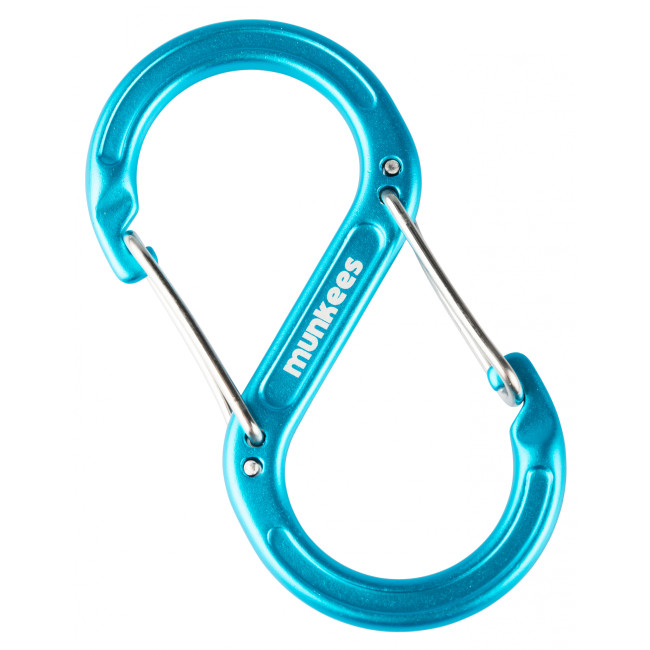 Mousqueton forgé en forme de S (80 mm) Bleu - Munkees