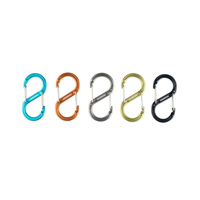Mousqueton forgé en forme de S (80 mm) Bleu - Munkees