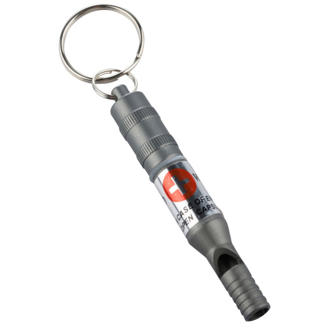 Sifflet de secours capsule résistante à l'eau Gris - Munkees